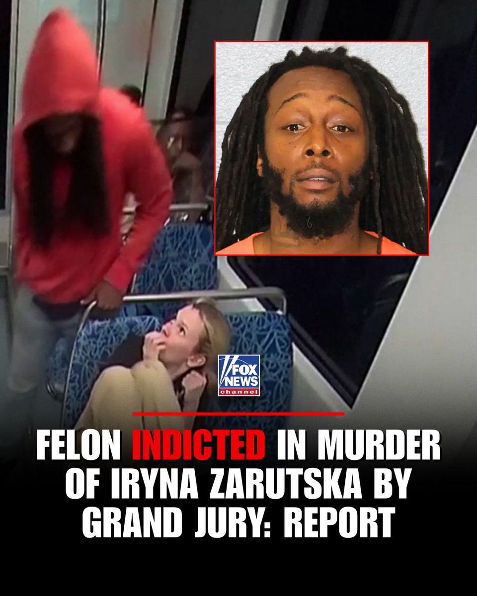 Court records show Decarlos Dejuan Brown Jr. has been formally charged with first-degree murder in the fatal train stabbing of Ukrainian refugee Iryna Zarutska. The indictment states the act was committed with malice aforethought — indicating the crime was carried out willfully and with intent, according to North Carolina law. The case highlights growing safety concerns on Charlotte's transit system following multiple reports of recent incidents.