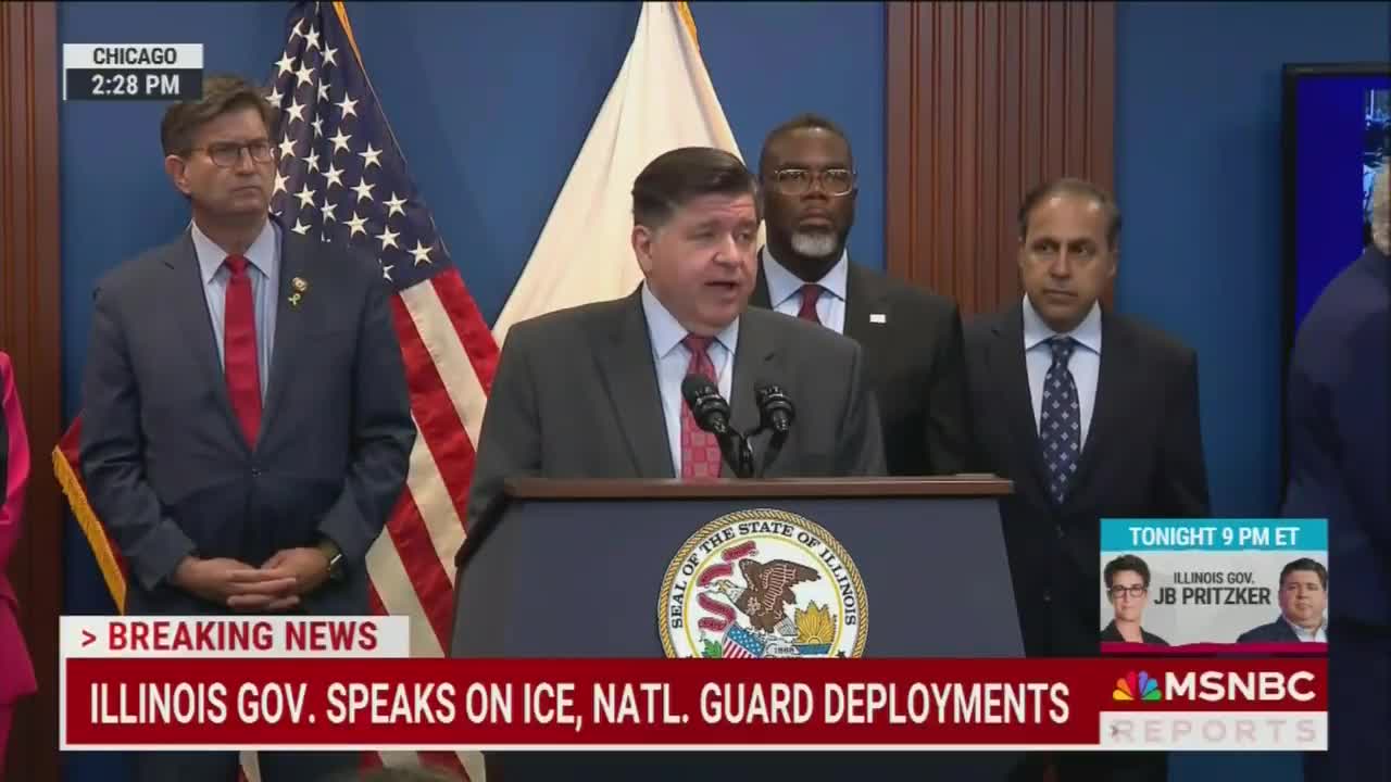 Pritzker: At one point, state police asked cbp leaders for time to move the crowd to avoid any unnecessary confrontations. Rather than give state police time… Kristi Noem chose to drive her motorcade through the protesters to create clashes